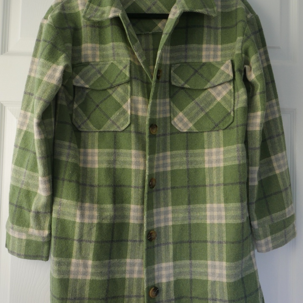Hem & Thread Green Plaid Jacket